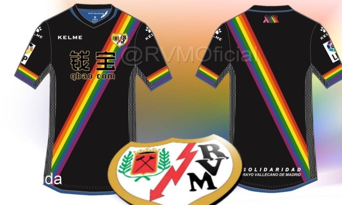 Novo uniforme do Rayo Vallecano (Foto: Reprodução)