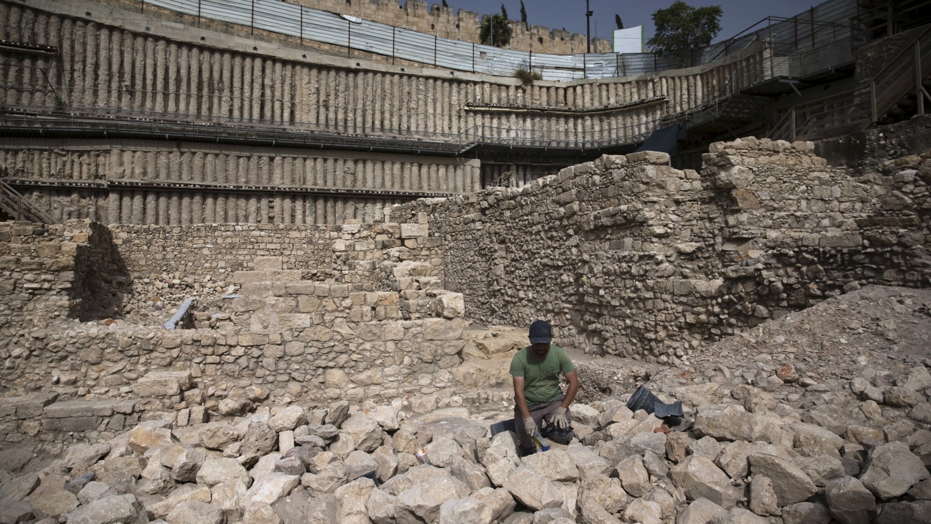 Local em Jerusalém que teria os resquícios de fortaleza grega citada na Bíblia
