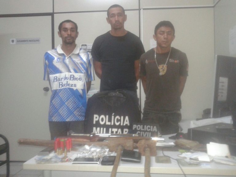 Trio é acusado de tráfico de drogas, assaltos e roubos na região (Foto: Divulgação)