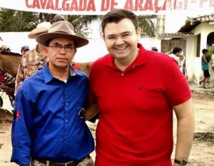 Padre Gaspar, idealizador da cavalgada, e o deputado Raniery Paulino, que é responsável pela propositura do projeto que incluiu o evento no calendário de eventos da PB 