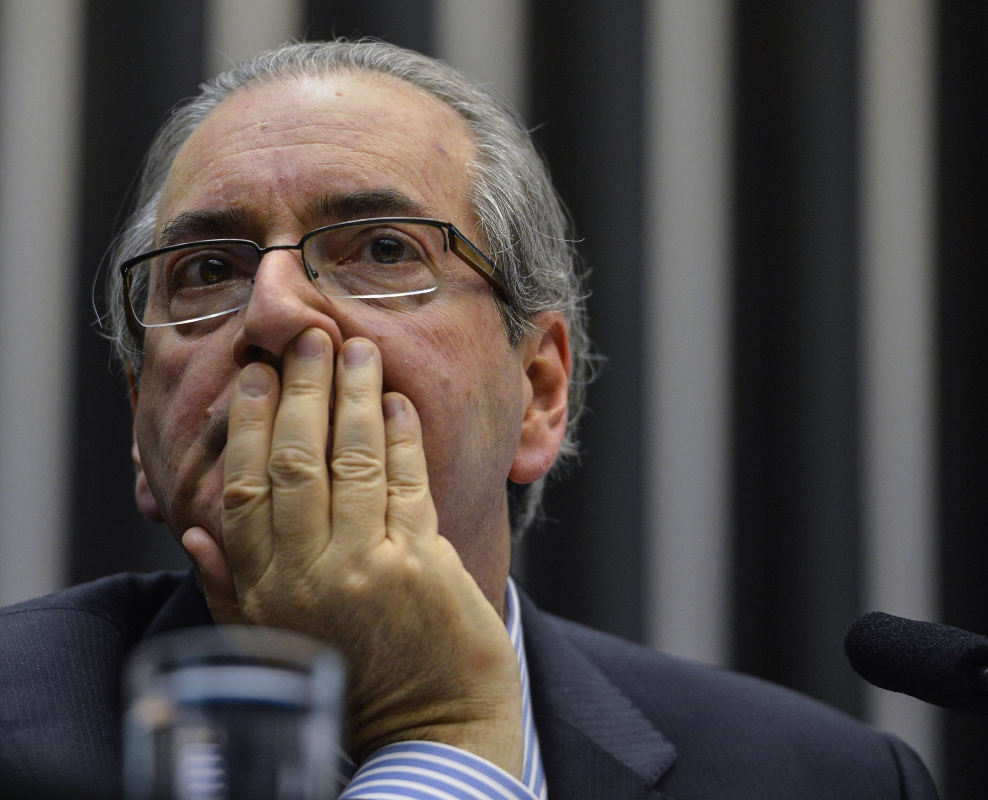 Eduardo Cunha, durante sessão plenária na Câmara dos Deputados em outubro de 2015 (Foto: Valter Campanato/Agência Brasil/Arquivo)