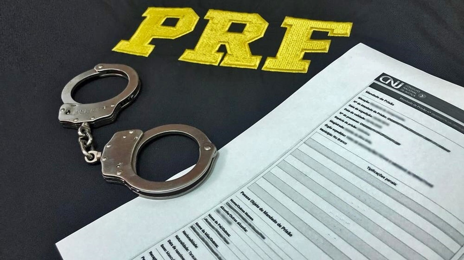 Foragido da Justiça do RN foi preso em barreira sanitária na PB. — Foto: Divulgação/PRF