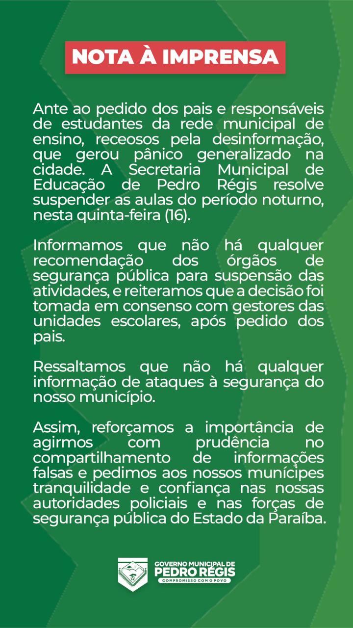 Notícias - Prefeitura de Pedro Régis - PB